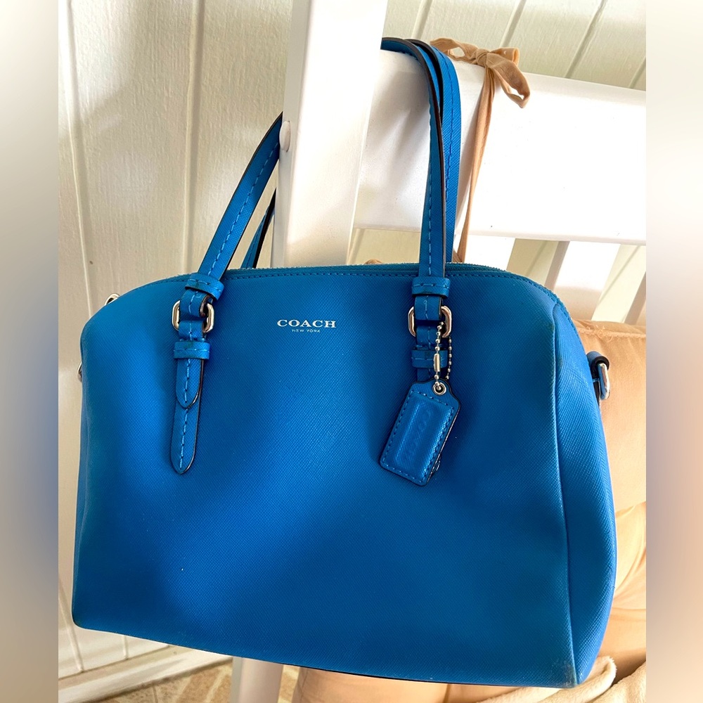 Coach blue purse